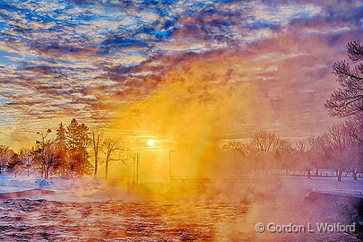 Sunrise Mist_P1020669-75.jpg - Photographed along the Rideau Canal Waterway at Smiths Falls, Ontario, Canada.
